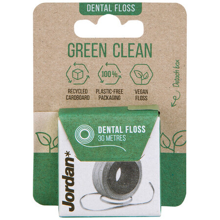 Jordan Green Clean, ață dentară ecologică, 30 m