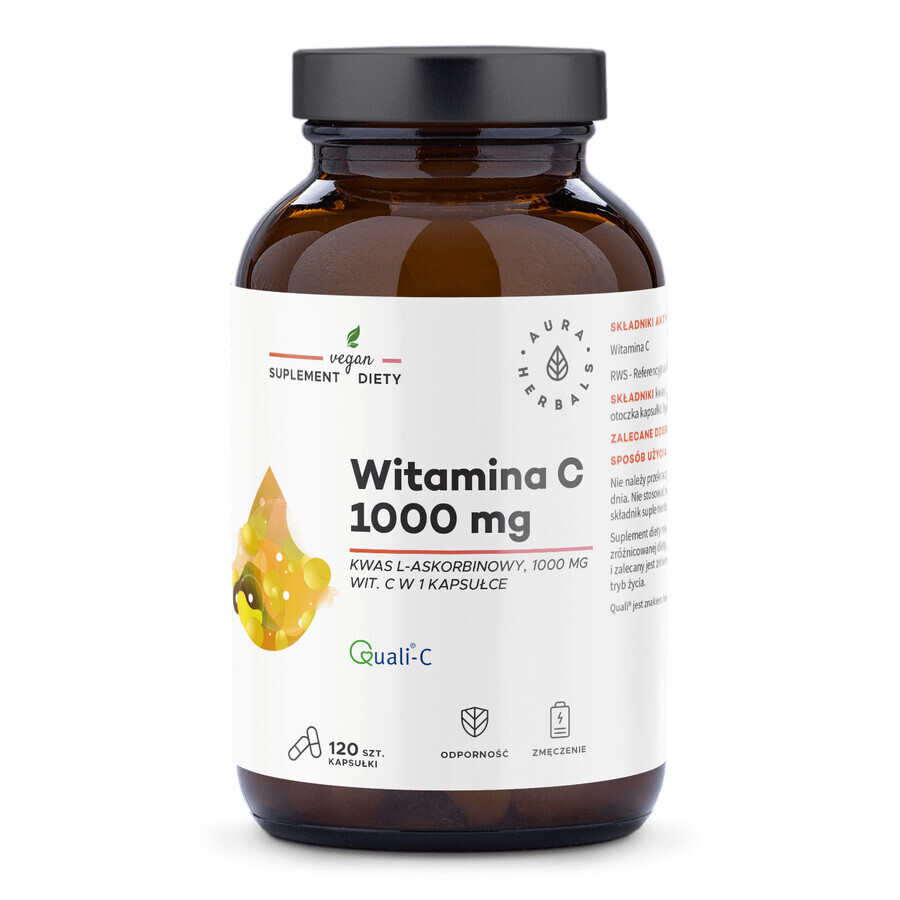 Aura Herbals Vitamine C 1000 mg, 120 gélules