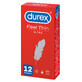 Durex Feel Thin Ultra, prezervative cu mai mult lubrifiant, ultra-subțire, 12 bucăți
