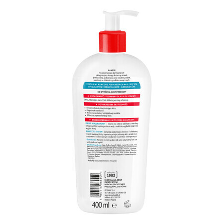 AA Help Fresh, Bath lotion 2 in 1, moisturizing and protective, dry skin, 400 ml