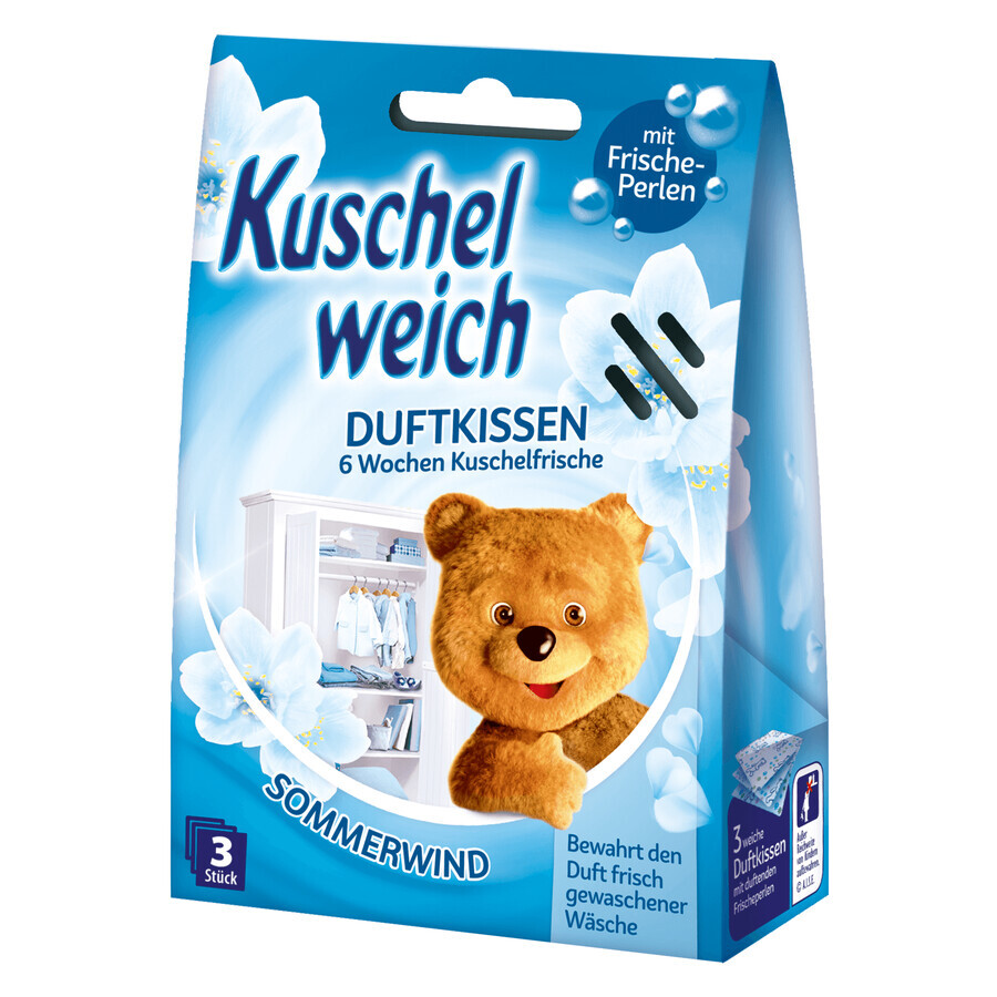 Kuschelweich, perfume sachets, Sommerwind, 3 pieces