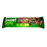 Bittere Schokolade mit natürlichem Stevia-Süßstoff Sweet&Safe, 25 g, Sly Nutrition