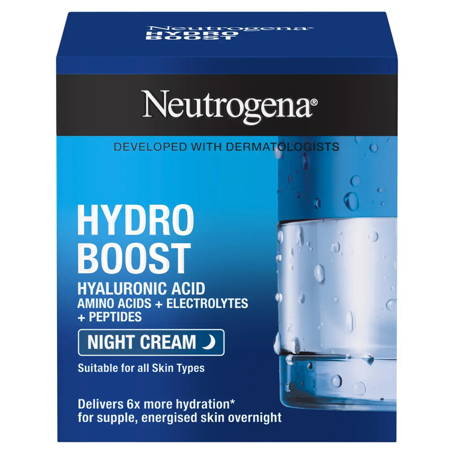 Neutrogena Hydro Boost Nachtcreme 50ml - Feuchtigkeitsspendende Schlafmaske