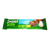 Vollmilchschokolade mit natürlichem Stevia-Süßstoff Sweet&Safe, 25 g, Sly Nutrition
