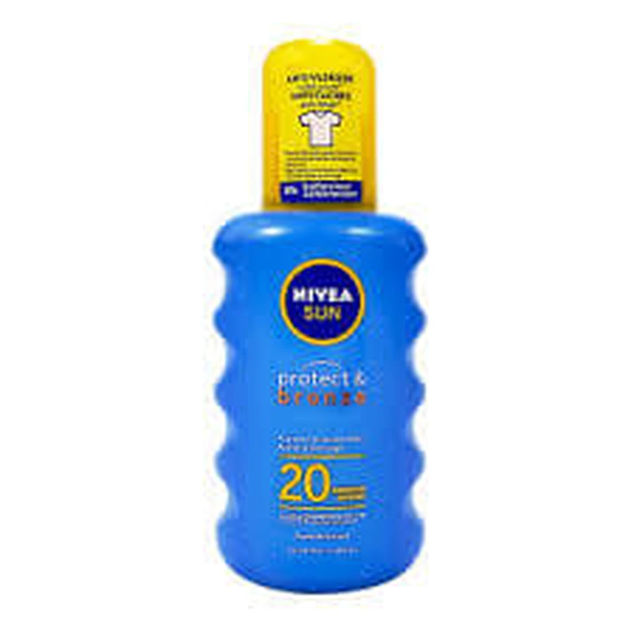 Nivea Sole Protegge amp; Sublima Olio Spray Attivante L Abbronzatura Naturale SPF20, 200ml