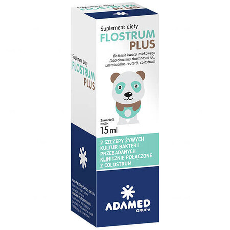 Flostrum Plus, picături pentru copii peste 6 luni, 15 ml