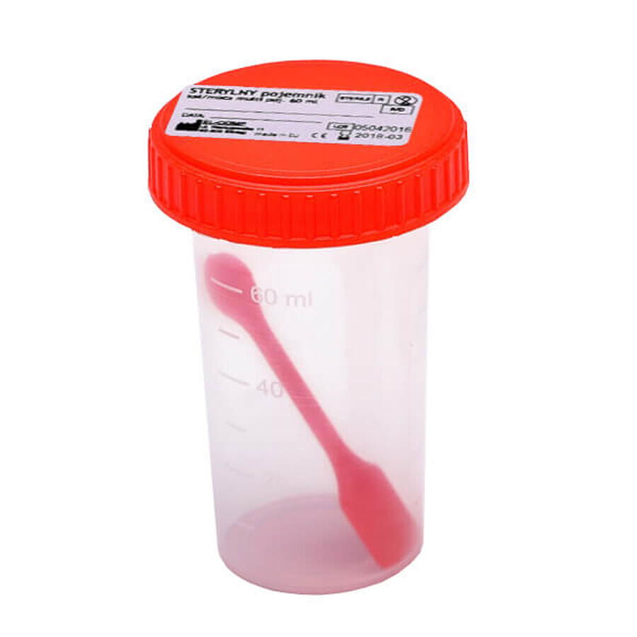 Fäkal- und Urinanalysebehälter, steril, multi, 60 ml