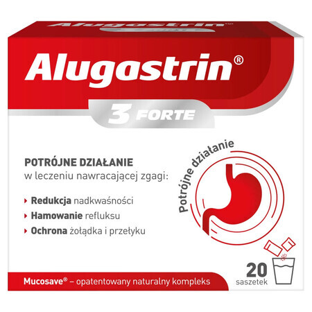 Alugastrin 3 Forte, 20 de pliculețe