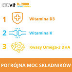 Ibuvit D3 2000 + K2 MK-7 Omega 3, 30 capsule molli