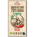 Bio-Bitterschokolade mit Chili 73% Kakao, 100g, Pronat