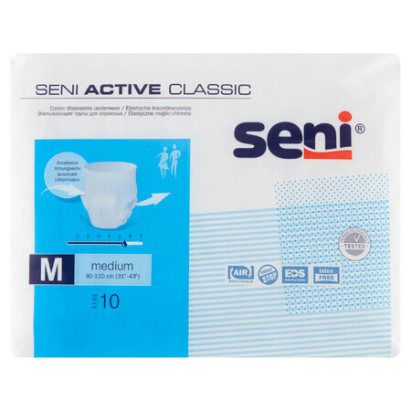 Seni Active Classic, saugfähige Höschen, Medium, 80-110 cm, 10 Stück