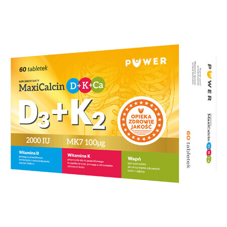 Maxicalcin D+K+Ca, 60 comprimate