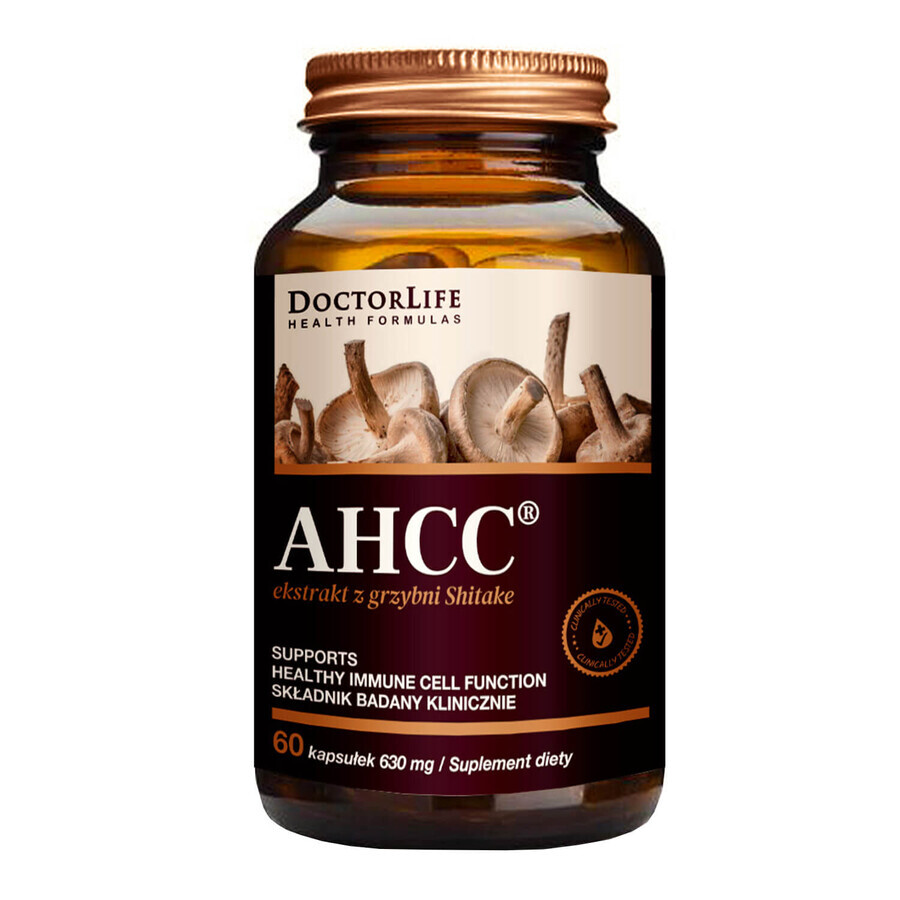 Doctor Life AHCC, extract de ciuperci Shitake, 60 capsule