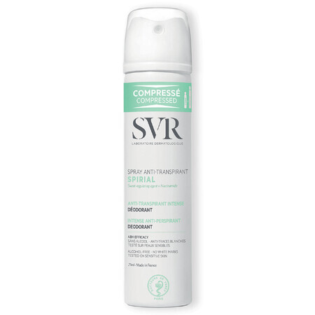 SVR Spiral Anti-Transpirant, intensives Antitranspirantspray, 75 ml