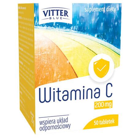 Vitamin C 200mg Vitter Blue, 50 Tabletten