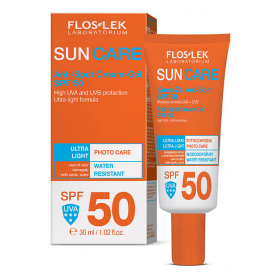Flos-Lek Sun Care, Gel-cremă SPF 50, 30 ml