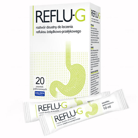 Reflu-G, soluție orală, 10 ml x 20 plicuri