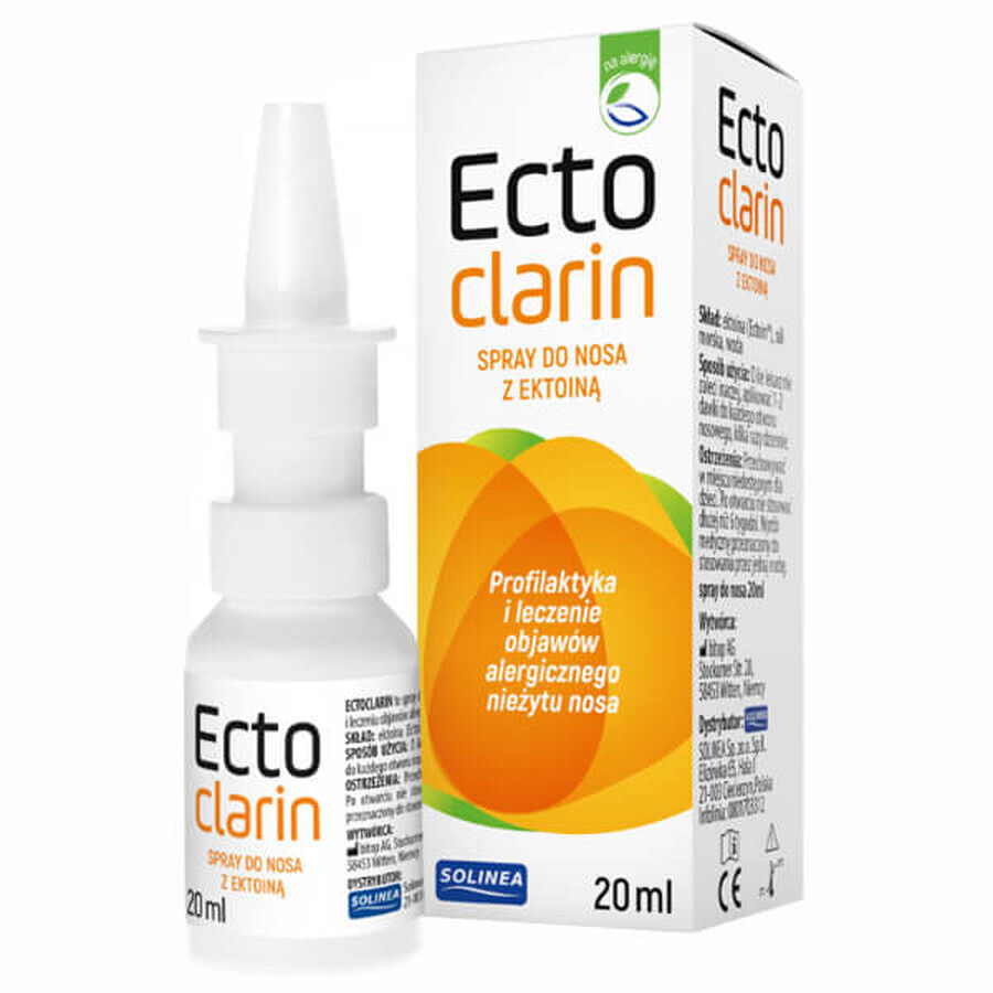 Ectoclarin, spray nasal à l&#39;ectoïne, 20 ml