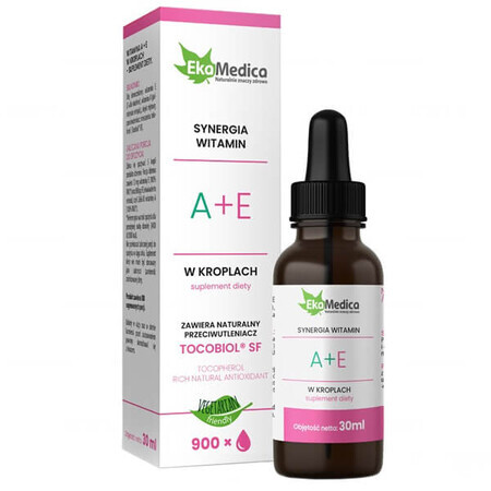 Vitamin A und E Tropfen, 30 ml - Nährstoffreiche Pflege für Haut und Haar