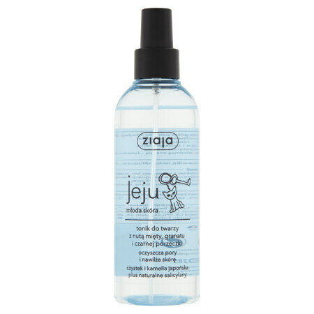 Ziaja Jeju, Gesichtswasser, Porenreiniger und Feuchtigkeitsspender für die Haut, 200 ml