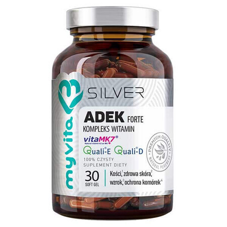 Vitamine ADEK Kapseln - Nahrungsergänzungsmittel mit essenziellen Vitaminen zur Unterstützung des Immunsystems, 30 Stück.