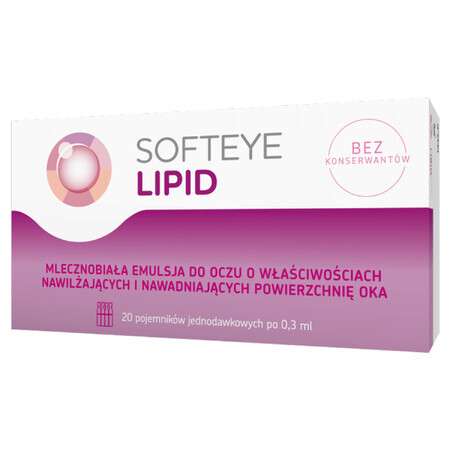 Softeye Lipid, Augenemulsion, 0,3 ml x 20 Behälter