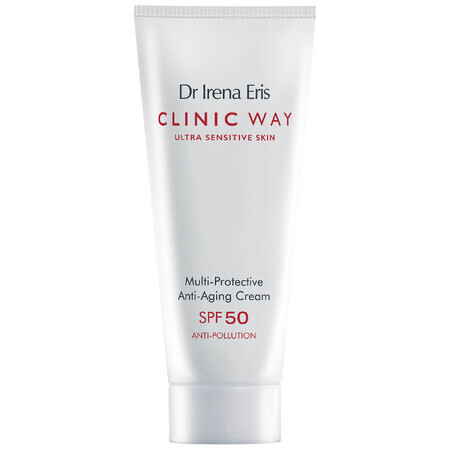 Dr Irena Eris Clinic Way, Crema de día multiprotectora antiarrugas, FPS 50, 40 ml