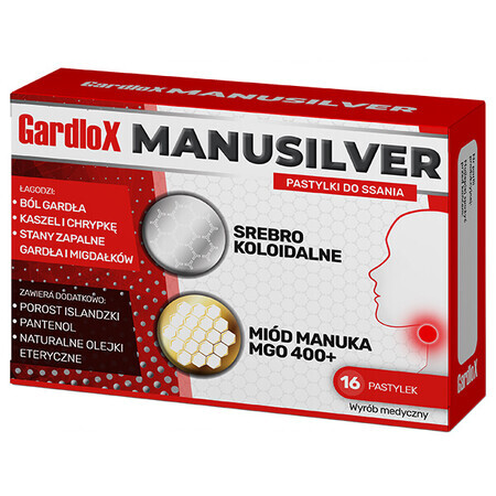 Gardlox Manusilver, 16 pastiluțe