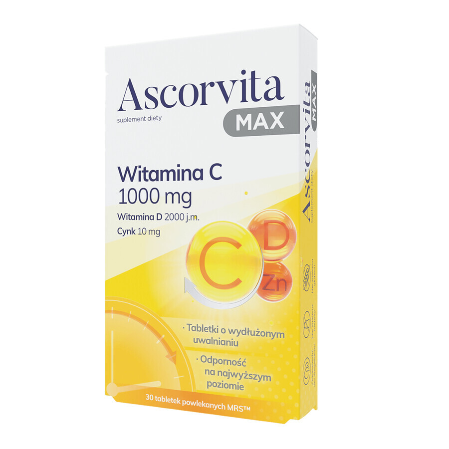 Ascorvita MAX, 30 Tabletten