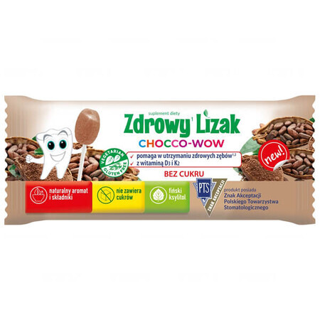 Gesunder Lutscher, Chocco-Wow, Kakaogeschmack, 1 Stück