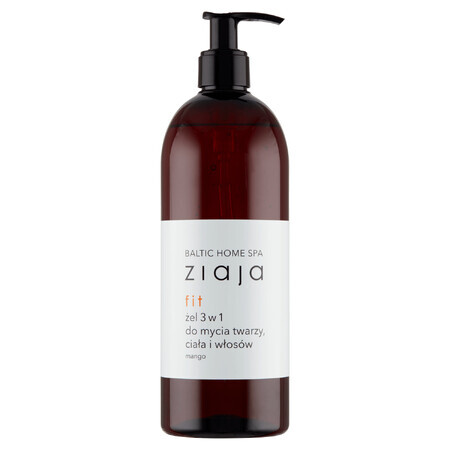 Ziaja Baltic Home Spa Fit, 3 in 1 face, body and hair cleansing gel, 500 ml