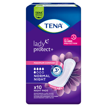 Tena Lady, compresas urológicas, Noche Normal, 10 uds.