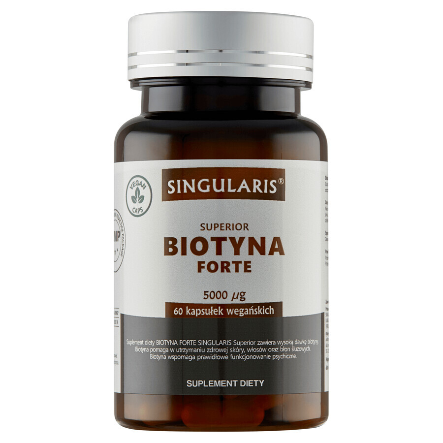 Singularis Superior Biotin Forte 5000 µg, 60 capsule vegane