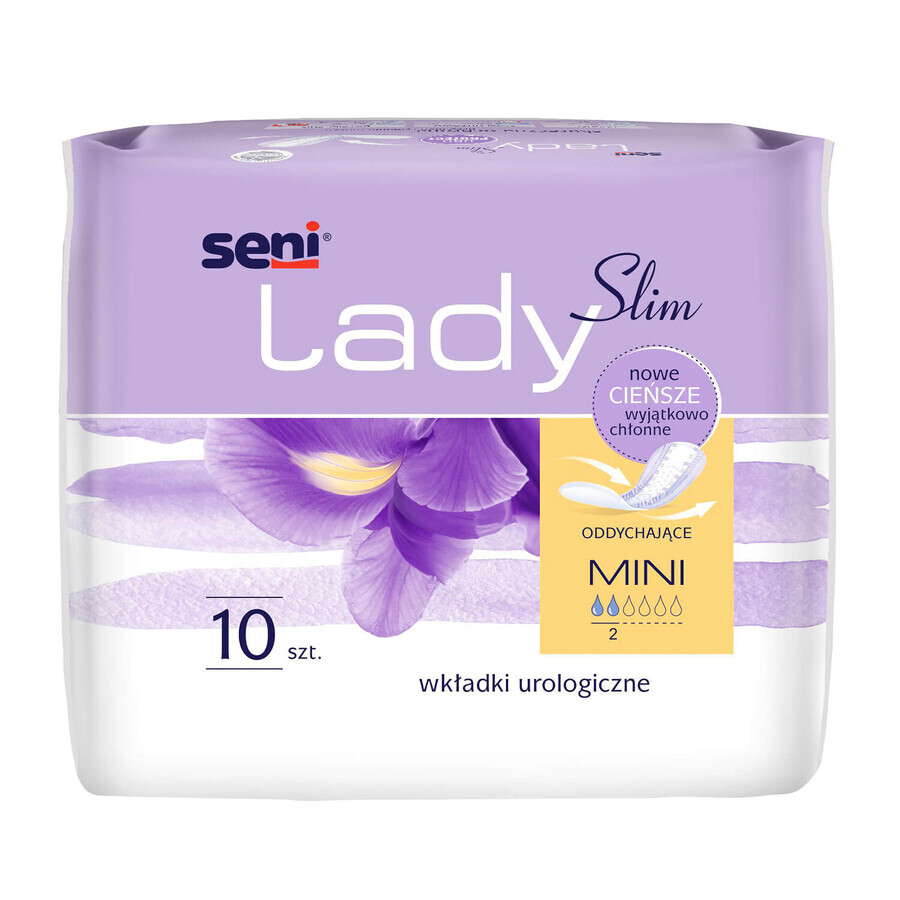 Einlagen Hygieneartikel für Damen Seni Lady Slim Mini, 10 Stück.