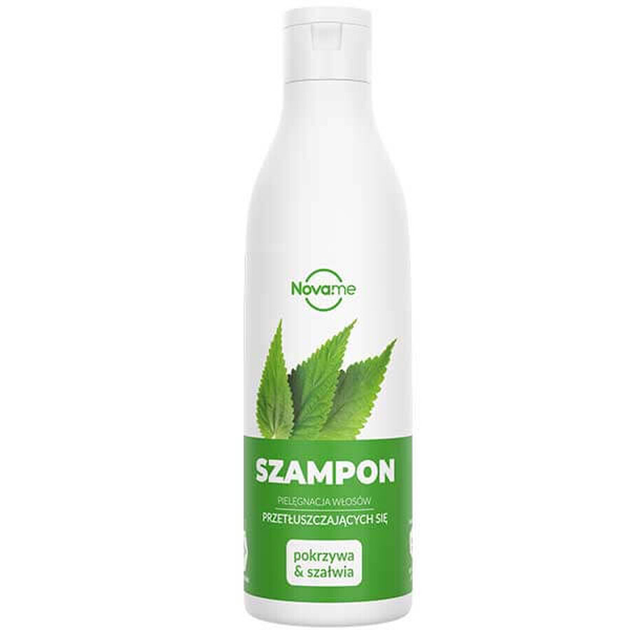 Novame, shampoing cheveux gras, ortie et sauge, 300 ml