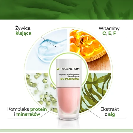 Regenerum, Ser de regenerare a unghiilor în lac, întăritor, 8 ml