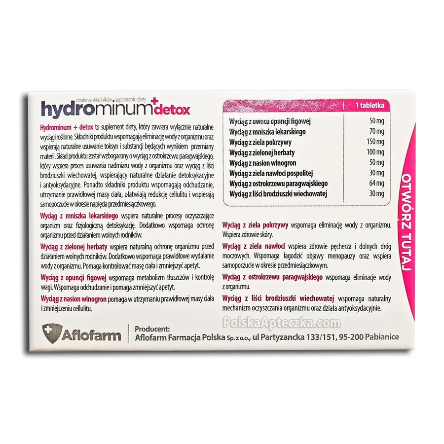 Hydrominum + Detox, 30 tabletten