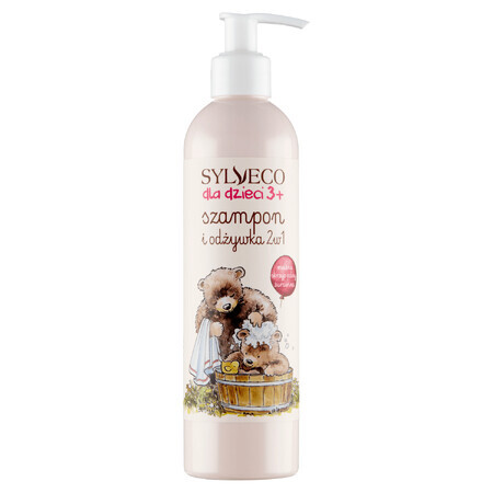 Sylveco For Children, shampoing et après-shampooing 2en1, dès 3 ans, 300 ml