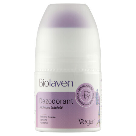 BioLaven Deodorant - Natürliches Adstringierendes Deo Spray - 50 ml - Ohne Aluminium und Parabene - Mild und Sanft - Lang anhaltende Frische - Bio-zertifiziert