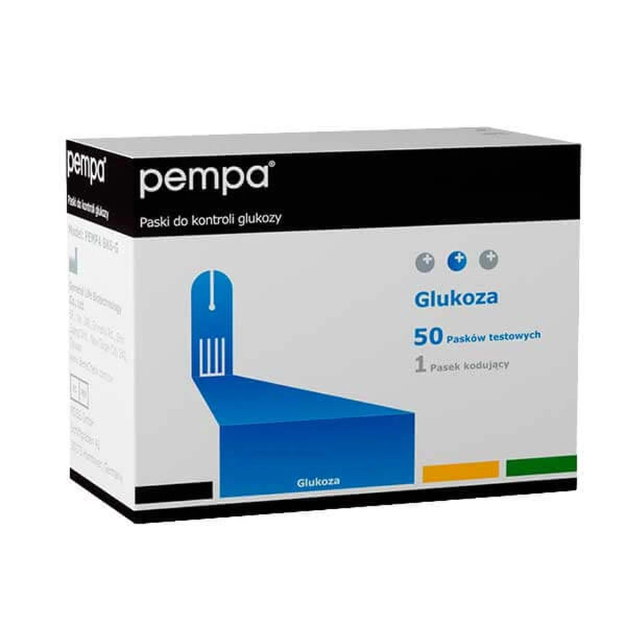 Pempa BK6-G, bandelettes de test pour glucomètre, 50 pièces