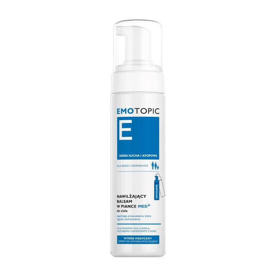 Emotopic, Loțiune spumă hidratantă med+ pentru corp, 200 ml