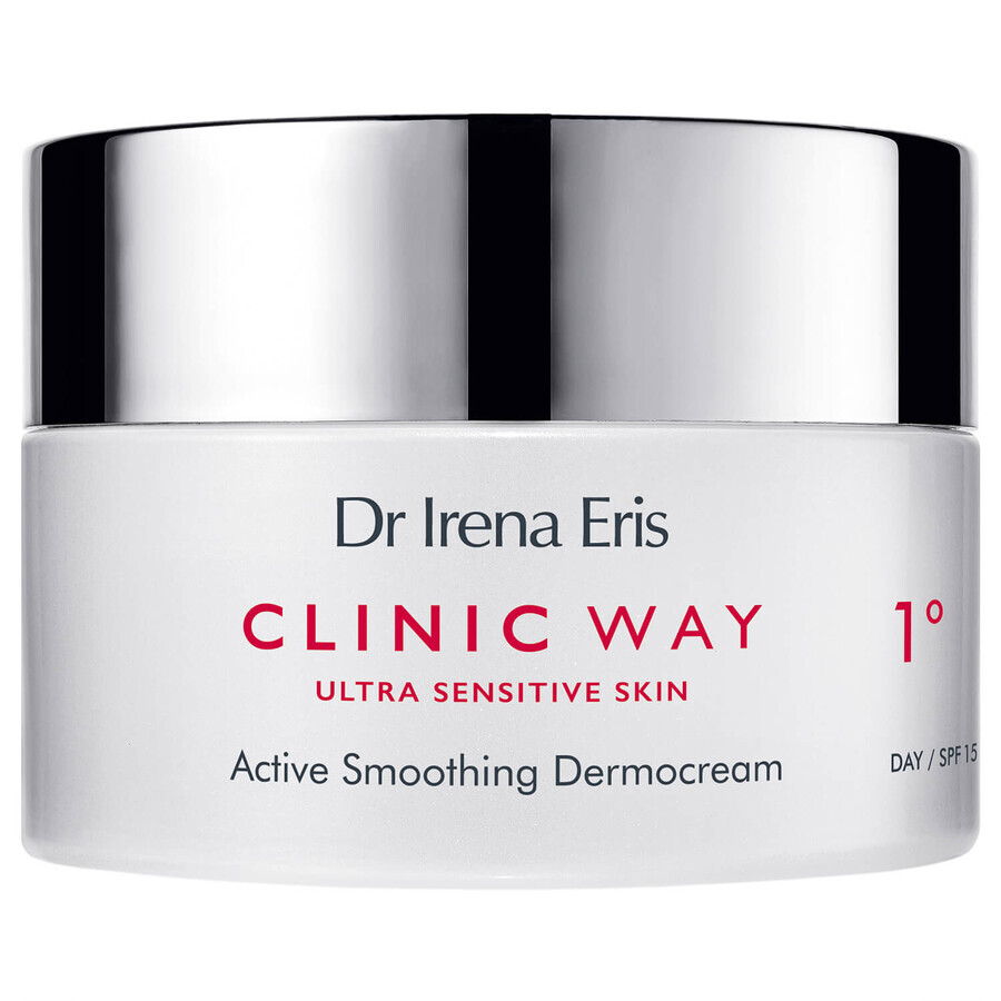 Dr Irena Eris Clinic Way 1°, dermo-crema alisadora activa, de día, SPF 15, 50 ml