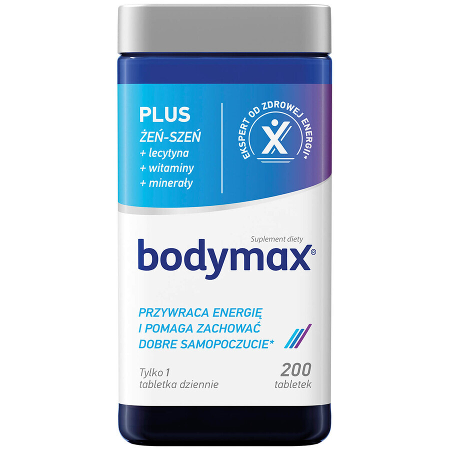 Bodymax Plus Nahrungsergänzungsmittel, 200 Tabletten