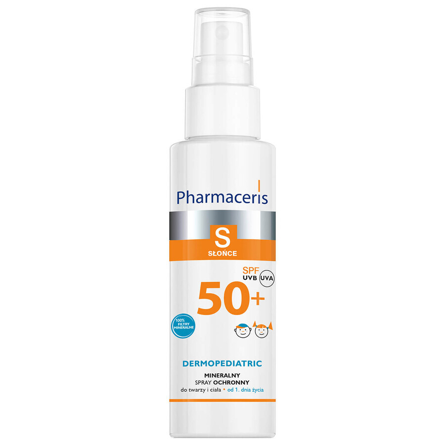 Mineralischer Schutzspray für Gesicht und Körper SPF 50+ - Pharmaceris S, 100 ml