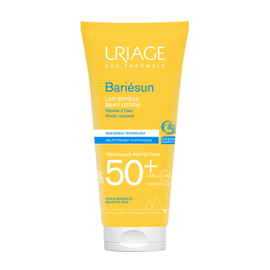 Uriage Bariesun, Sanftes Sonnenmilch SPF 50+ für empfindliche Haut, 100 ml