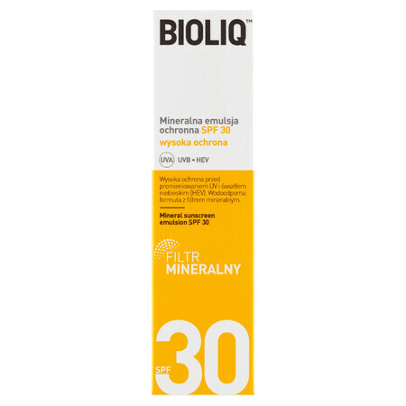 Bioliq SPF, emulsión protectora mineral, SPF 30, 30 ml