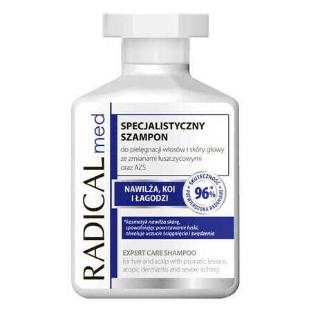 Radical Med, champú especializado para el cuidado del cabello y el cuero cabelludo con psoriasis y lesiones AD, 300 ml