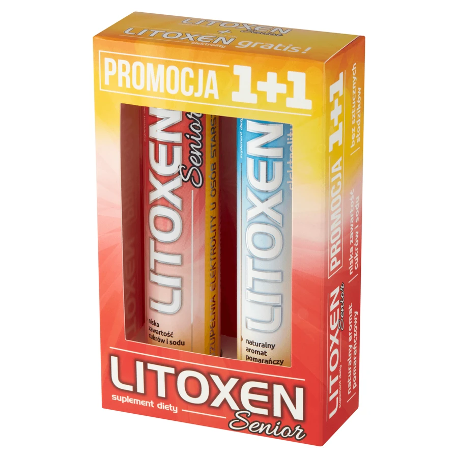 Litoxen Duo Pack 40 Brausetabletten für Senioren, Vitamin C amp; Zink Ergänzung, Immunsystem Unterstützung.