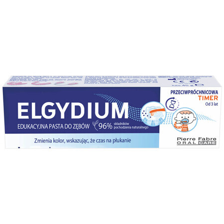 Elgydium Timer Educational Anti-Caries Zahnpasta, 50 ml - Langfristig!