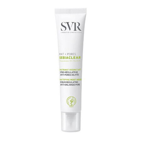 SVR Sebiaclear Mat+Pores, crème matifiante hydratante, 40 ml